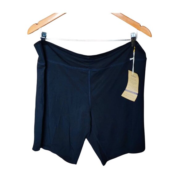 Blue Sky plus-size black undershorts with 3" waist band for comfort. Size 1X - Picture 2 of 5